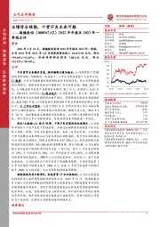 2022年年报及2023年一季报点评：业绩符合预期，个贷不良未来可期