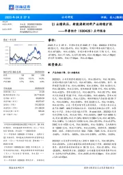 点评报告:Q1业绩承压,新能源新材料产业持续扩张