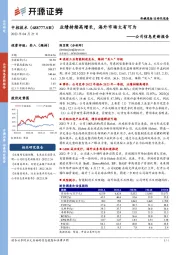 公司信息更新报告：业绩持续高增长，海外市场大有可为