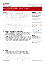 志邦家居点评报告：22Q4毛利率提升超预期，衣柜木门快速成长