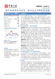 海外去库存压力仍存，国内自主品牌表现亮眼