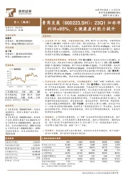 23Q1归母净利润+95%，大健康盈利能力提升