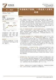 年报略低于预期,一季报进入业绩兑现期