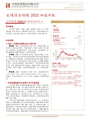 系列点评之八：业绩符合预期 2023加速升级