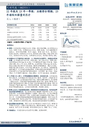 22年报及23年一季报:业绩符合预期,23年海陆双驱量利齐升
