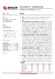 公司简评报告：电自业务量价齐升，渠道拓展稳步推进