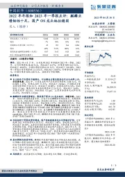 2022年年报和2023年一季报点评:麒麟业绩韧性十足,国产OS龙头地位稳固