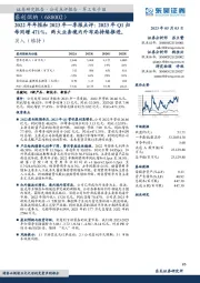 2022年年报和2023年一季报点评:2023年Q1归母同增471%,两大业务境内外布局持续推进。