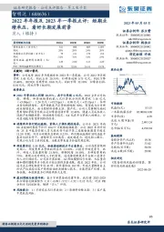 2022年年报及2023年一季报点评:短期业绩承压,看好长期发展前景