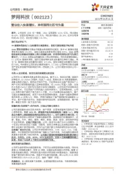 营业收入快速增长,净利润同比扭亏为盈