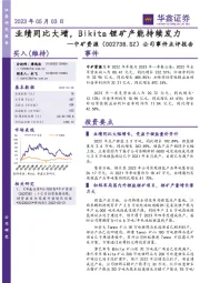 公司事件点评报告：业绩同比大增，Bikita锂矿产能持续发力