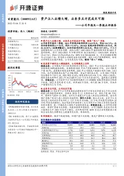 公司年报及一季报点评报告：资产注入业绩大增，业务多点开花成长可期