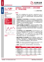 公司简评报告：业务拓展顺利，Q1盈利修复