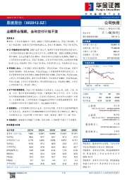 业绩符合预期，全年交付计划不变