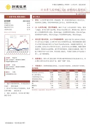 行业景气度回暖,Q1业绩同比高增长