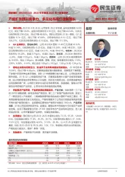 2022年年报及2023年一季报点评:产能扩张提升竞争力,多元化布局打造新增长