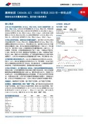 2022年报及2023年一季报点评:储能电池出货量高速增长,盈利能力稳定高位