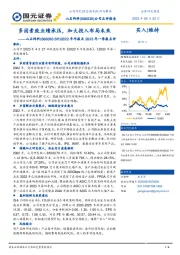 2022年年报及2023年一季报点评：多因素致业绩承压，加大投入布局未来