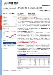 公司信息更新报告：盈利能力持续修复，2023Q1业绩超预期