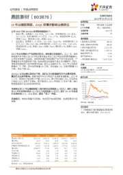 22年业绩超预期，23Q1受需求影响业绩承压