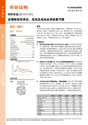 业绩阶段性承压,风机及电站业务放量可期