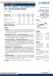 2023年Q1业绩点评：新项目落地对冲市场下滑，墨西哥出海战略加速推进