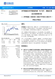 2022年年报及2023年一季报点评报告：科华数据和科华数能构建“双子星”，储能有望成为重要增长极