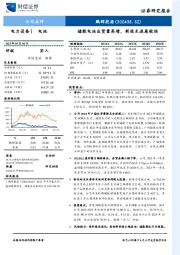 储能电池出货量高增，新技术进展较快