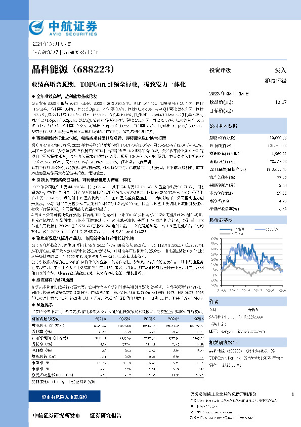 业绩高增合预期，TOPCon引领全行业，极致发力一体化