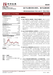 2022年报及2023年一季报点评报告：22年业绩利润双增长，海外成绩亮眼