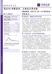 公司深度报告:高压化+ 消费复苏,正极龙头再启航