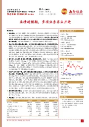 业绩超预期,多项业务齐头并进