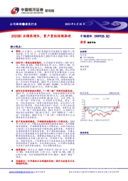 2023Q1业绩高增长，资产重组持续推进