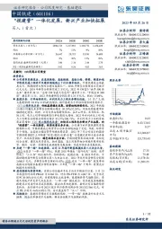 “投建营”一体化发展,新兴产业加快拓展
