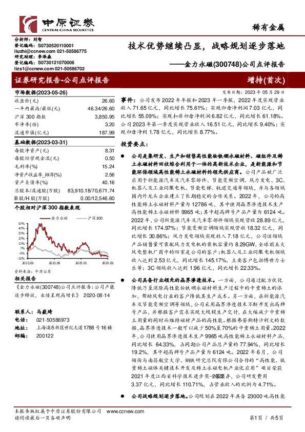 公司点评报告：技术优势继续凸显，战略规划逐步落地