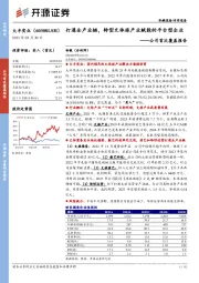 公司首次覆盖报告：打通全产业链，转型文体旅产业赋能的平台型企业