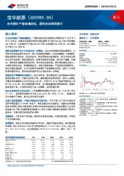 自有煤矿产能核增获批，原料自给率再提升