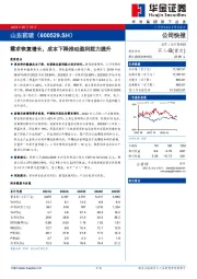 需求恢复增长，成本下降推动盈利能力提升