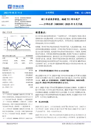 2023年5月月报：MDI价差逐步修复，福建TDI项目投产