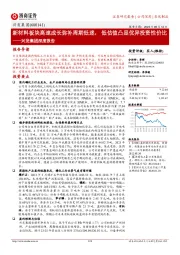 兴发集团深度报告：新材料板块高速成长弥补周期低迷，低估值凸显优异投资性价比