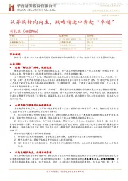 从并购转向内生,战略精进中奔赴“卓越”