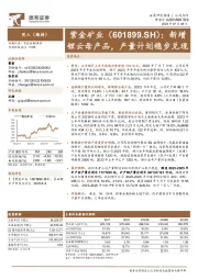 新增锂云母产品，产量计划稳步兑现