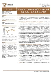 23Q2业绩改善兑现，龙头逐季向上可期