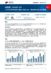 上半年归母净利同比增加55%至65%，国货美妆龙头地位稳固