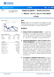 2023年半年度业绩预告点评报告：新能源业务高度景气，新材料业务边际向好