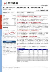 公司信息更新报告：中标海外过亿元大单，打响国际化的第一枪