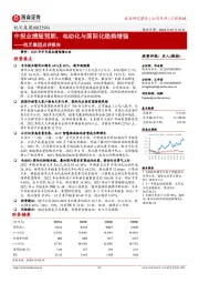 杭叉集团点评报告：中报业绩超预期，电动化与国际化趋势增强