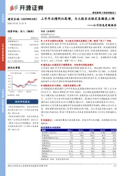 公司信息更新报告：上半年业绩同比高增，与大股东关联交易额度上调