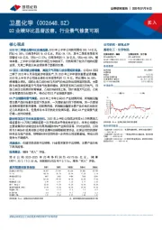 Q2业绩环比显著改善，行业景气修复可期