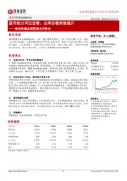 海信视像业绩预增点评报告:盈利能力同比改善,全球份额持续提升